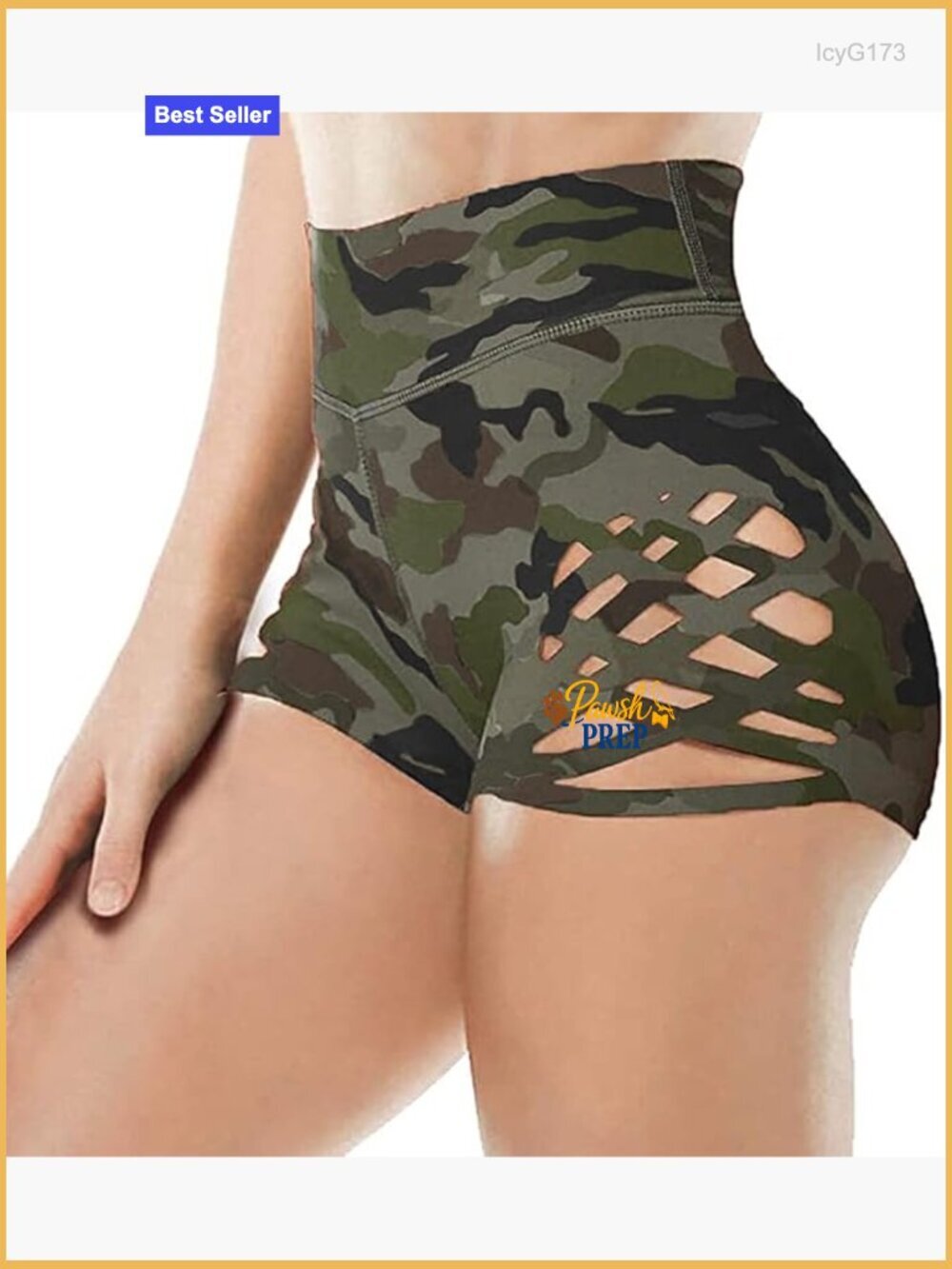 High Waisted Butt Lifting Gym Shorts Athletic Yoga Booty Shorts for Women